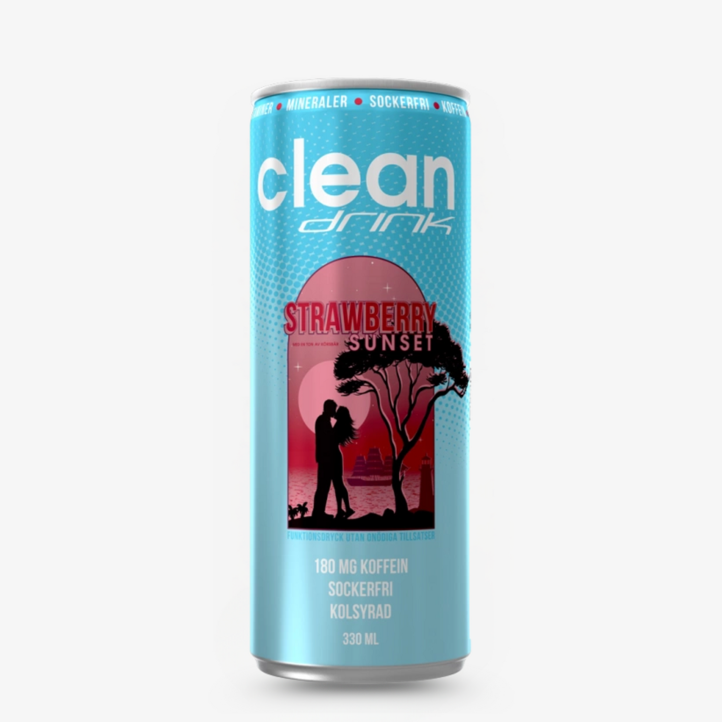 Clean Drink Strawberry sunset 330ml
