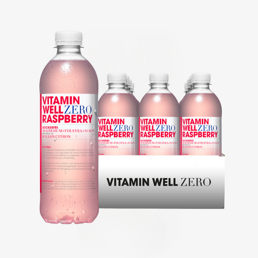 Vitamin Well Zero Raspberry 500 ml (12 - Pack)